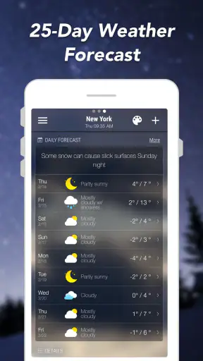 الطقس والرادار والحاجيات screenshot