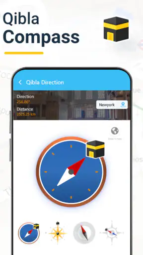 القبلة ربط البحث عن اتجاه screenshot