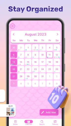 برنامج ملاحظات المفكرة للبنات screenshot