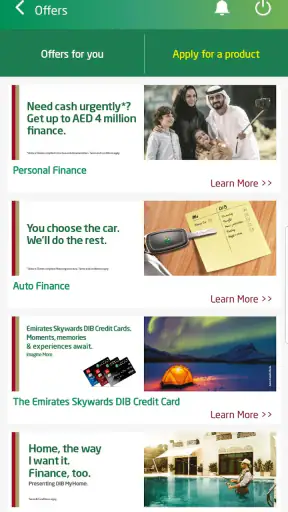 تطبيق alt - بنك دبي الإسلامي screenshot
