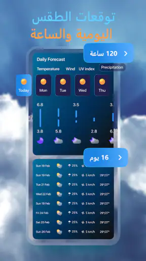 تطبيق الطقس مباشر: رادار الطقس screenshot