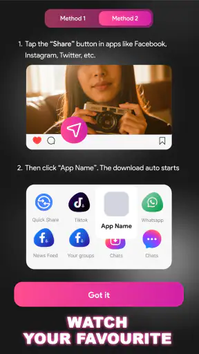 تنزيل الفيديوهات والقصص screenshot