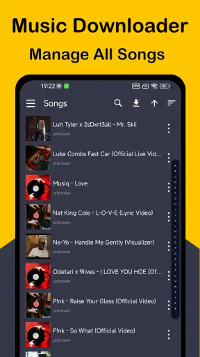 تنزيل موسيقى MP3ومشغل الموسيقى screenshot
