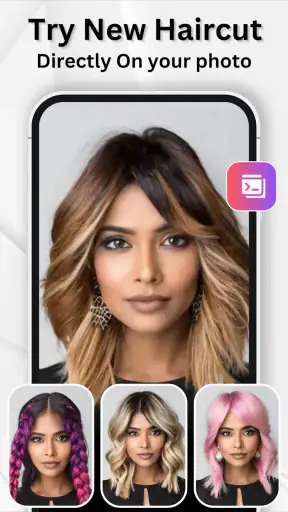 جرب قصات الشعر باستخدام ai screenshot