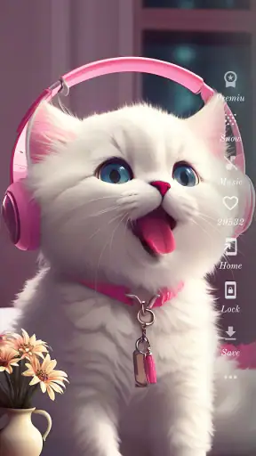 خلفيات القط لطيف screenshot