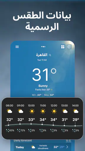 ردار الطقس - توقعات الامطار screenshot