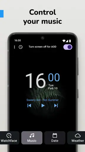 ساعة دائما على شاشة العرض screenshot