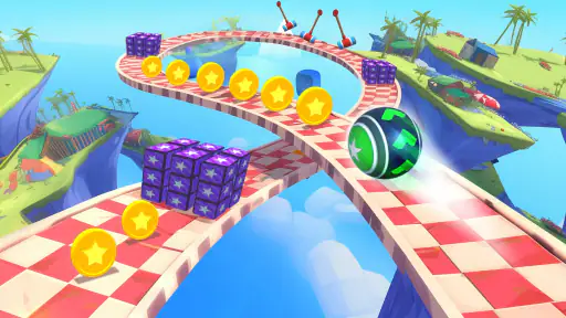 سباق الكرة الدوارة الخارق 3D screenshot