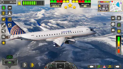 طائرة لعبة محاكاة الطيران 3D screenshot