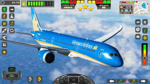 طائرة لعبة محاكاة الطيران 3D screenshot