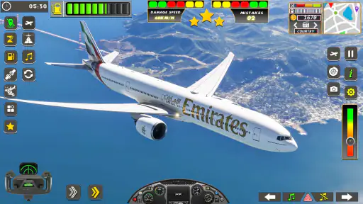 طائرة لعبة محاكاة الطيران 3D screenshot