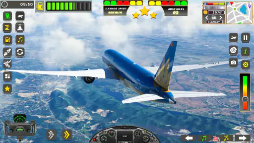 طائرة لعبة محاكاة الطيران 3D screenshot