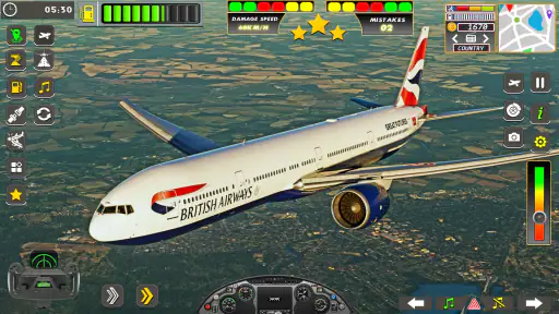 طائرة لعبة محاكاة الطيران 3D screenshot