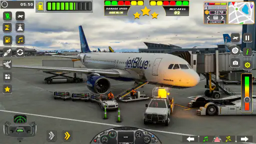 طائرة لعبة محاكاة الطيران 3D screenshot