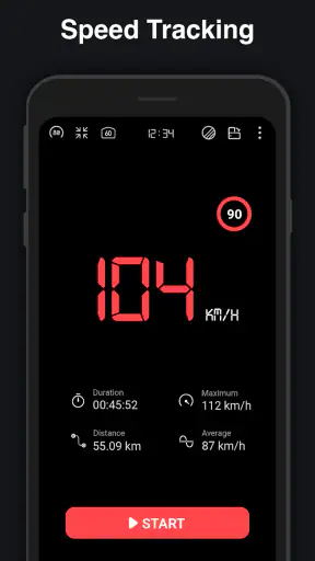 عداد السرعة: ، مسافة متر ، هود screenshot
