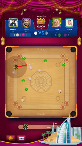 كاروم كينج: لعبة حوض الأقراص screenshot