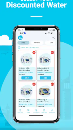 لايفي: طلب وتوصيل عروض الماء screenshot