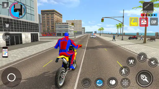لعبة أكشن حبل العنكبوت screenshot