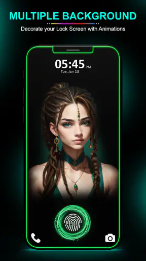 لمس قفل الشاشة الرسوم المتحركة screenshot