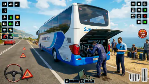محاكاة حافلة سياحية لعبة 3D screenshot