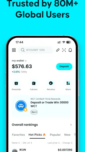 محفظة Bitget:عملات مشفرة وBTC screenshot