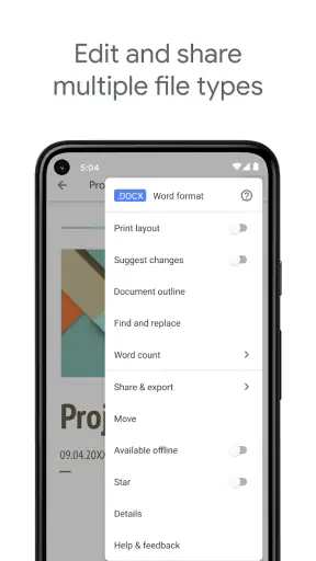 مستندات Google screenshot