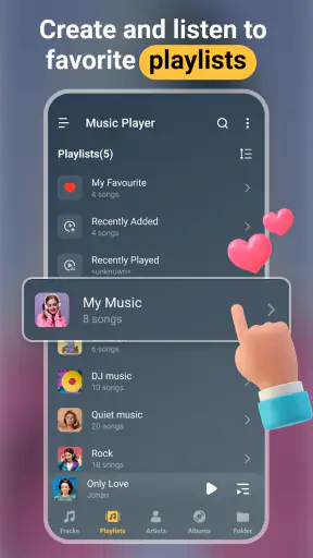 مشغل موسيقى-مشغل MP3 ومشغل صوت screenshot