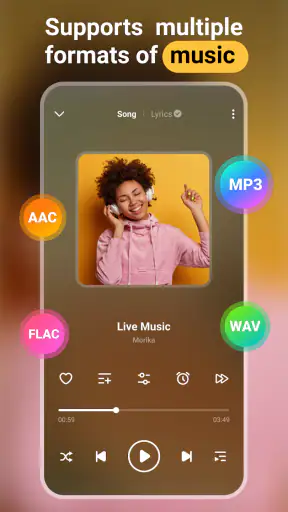 مشغل موسيقى-مشغل MP3 ومشغل صوت screenshot