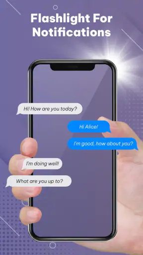 مصباح يدوي - تنبيه فلاش screenshot
