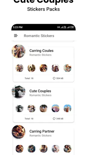 ملصقات رومانسية-WASticker screenshot
