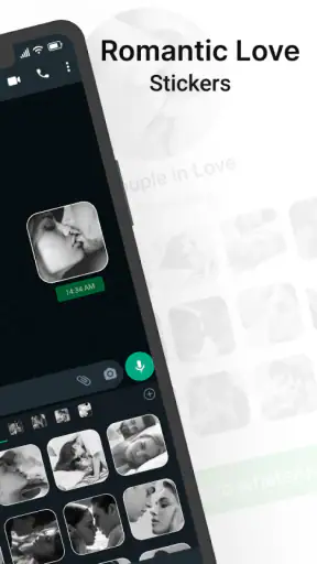 ملصقات قبلة رومانسية screenshot