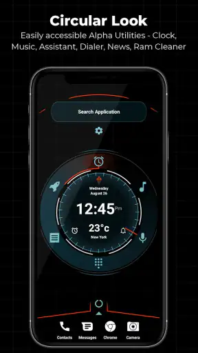 موضوع Alpha Hybrid Launcher 4D screenshot