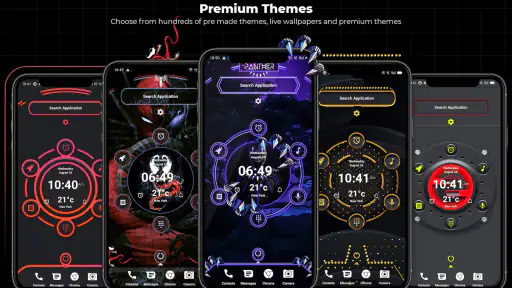 موضوع Alpha Hybrid Launcher 4D screenshot