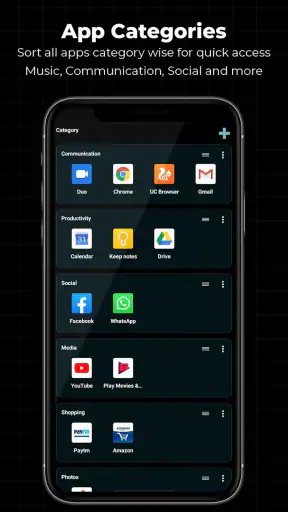موضوع Alpha Hybrid Launcher 4D screenshot