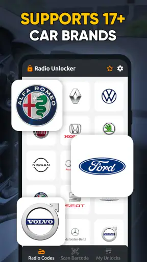 مولد كود الراديو للسيارات screenshot