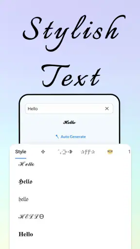 نص أنيق فن نمط الرسالة screenshot