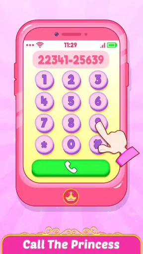 هاتف الأميرة الوردي للأطفال screenshot