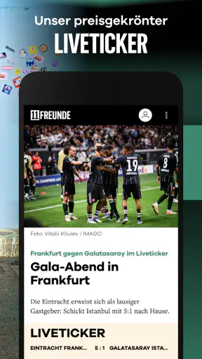 11FREUNDE - News & Liveticker screenshot