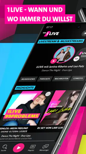 1LIVE: Radio, Musik & Podcasts screenshot