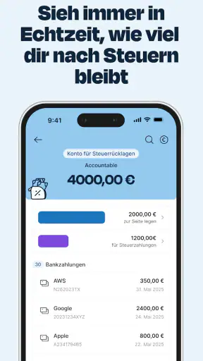 Accountable für Selbständige screenshot