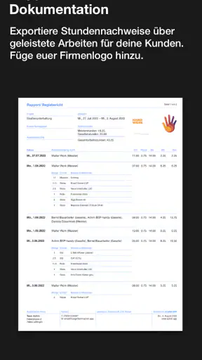 Achim App Arbeitszeiterfassung screenshot