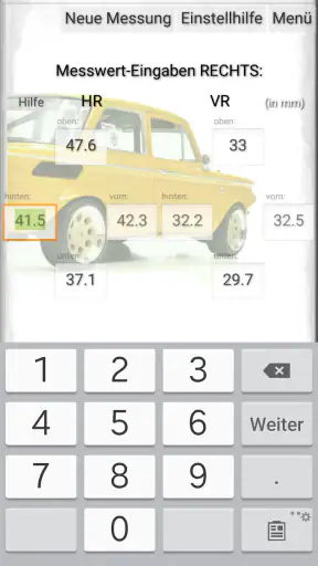 AchsBoxPro Achsvermessung screenshot