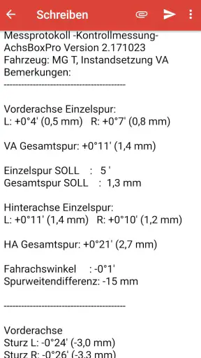 AchsBoxPro Achsvermessung screenshot