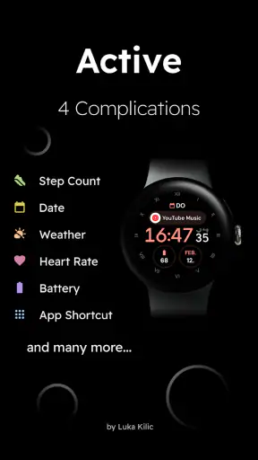 Active - Digital Watch Face screenshot