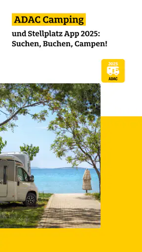 ADAC Camping / Stellplatz 2025 screenshot