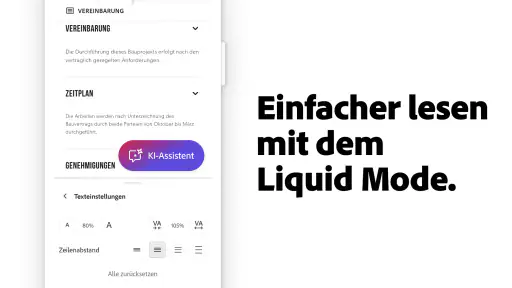 Adobe Acrobat Reader für PDF screenshot