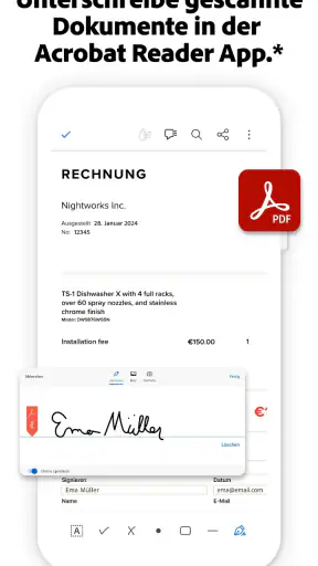 Adobe Scan KI-PDF Scanner, OCR screenshot