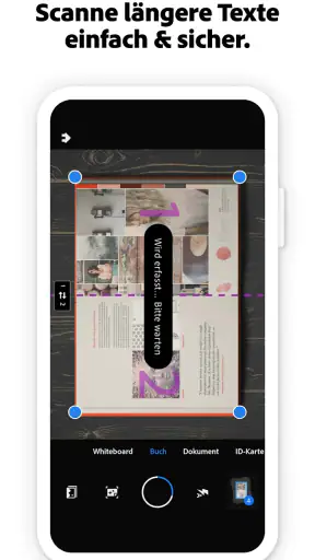 Adobe Scan KI-PDF Scanner, OCR screenshot