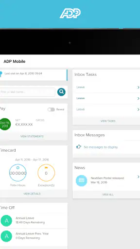 ADP Mobile Solutions screenshot