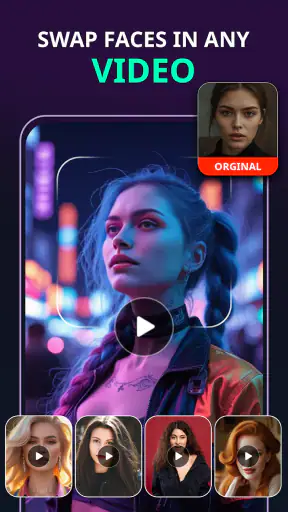 AI gesichtstausch-deepfake app screenshot